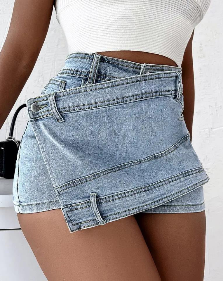 Y2K Minifalda Shorts de Jean