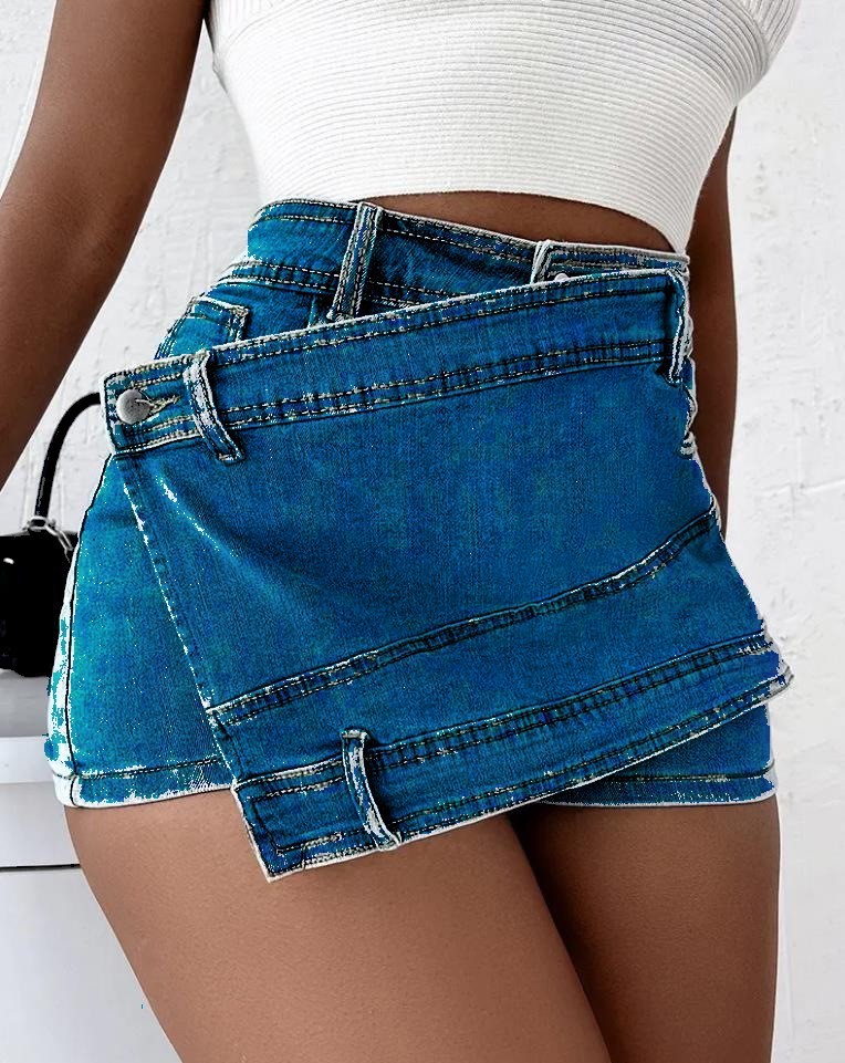 Y2K Minifalda Shorts de Jean