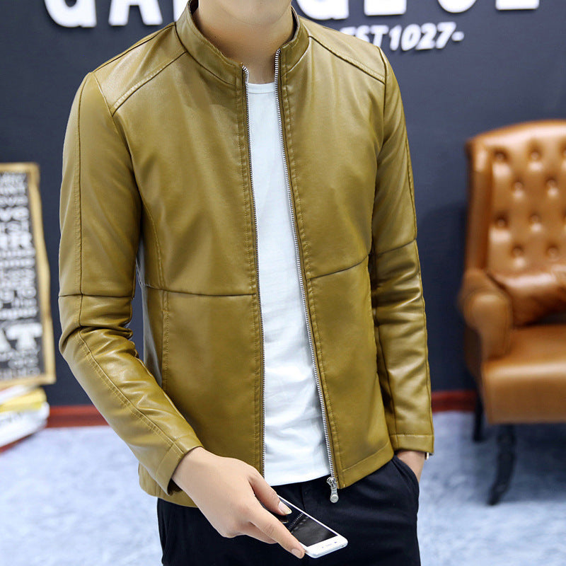 Chaqueta de cuero de motocicleta