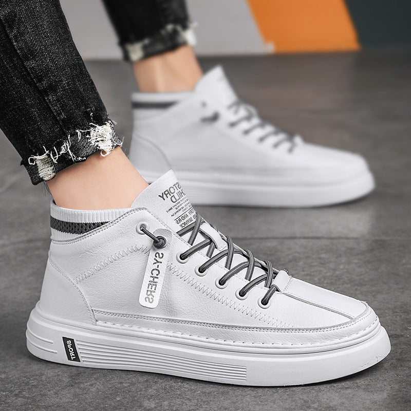 Sports And Leisure High Top Plus Velvet Sneakers
