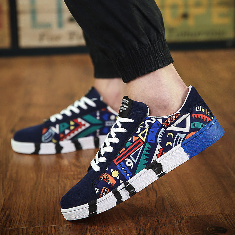 In the spring of new men's casual shoes shoes canvas shoes sport Metrosexual shoes 7631 Korean Students