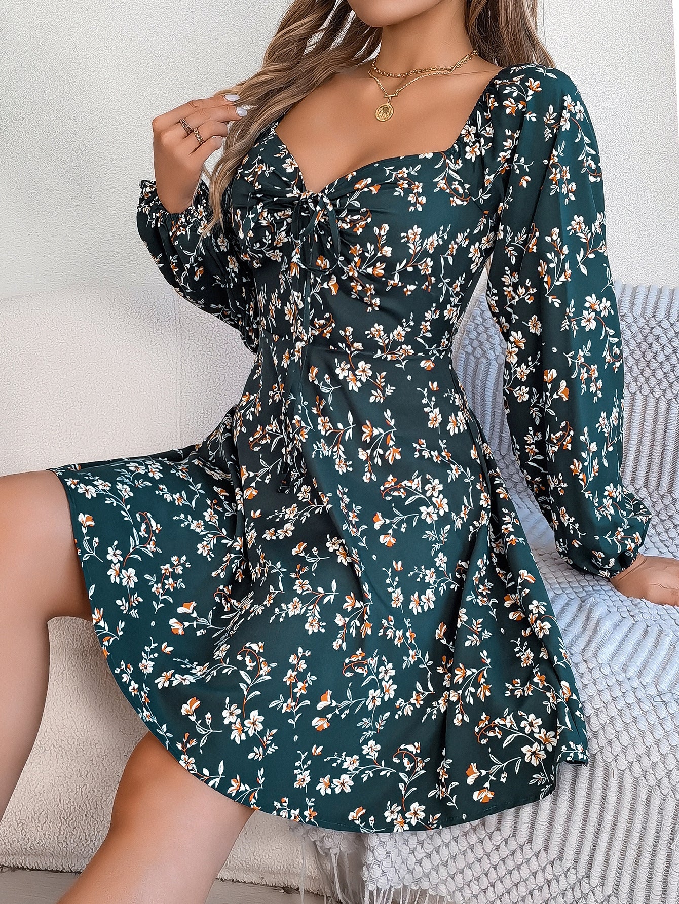 Vestido casual de flores