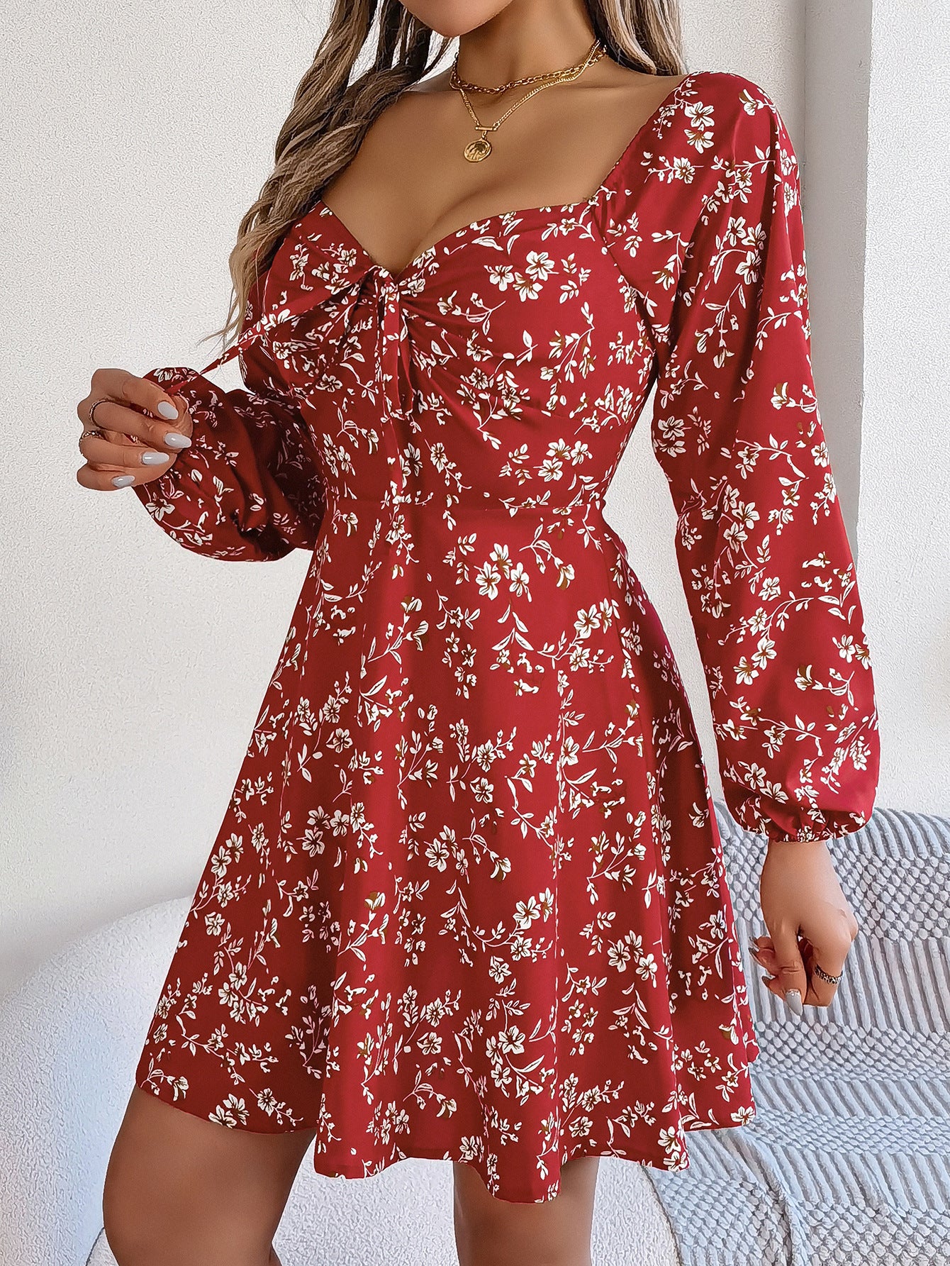 Vestido casual de flores