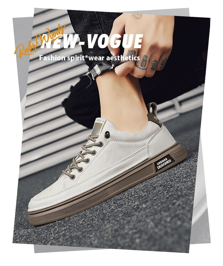 Summer Men's Casual Soft-soled Leather Shoes