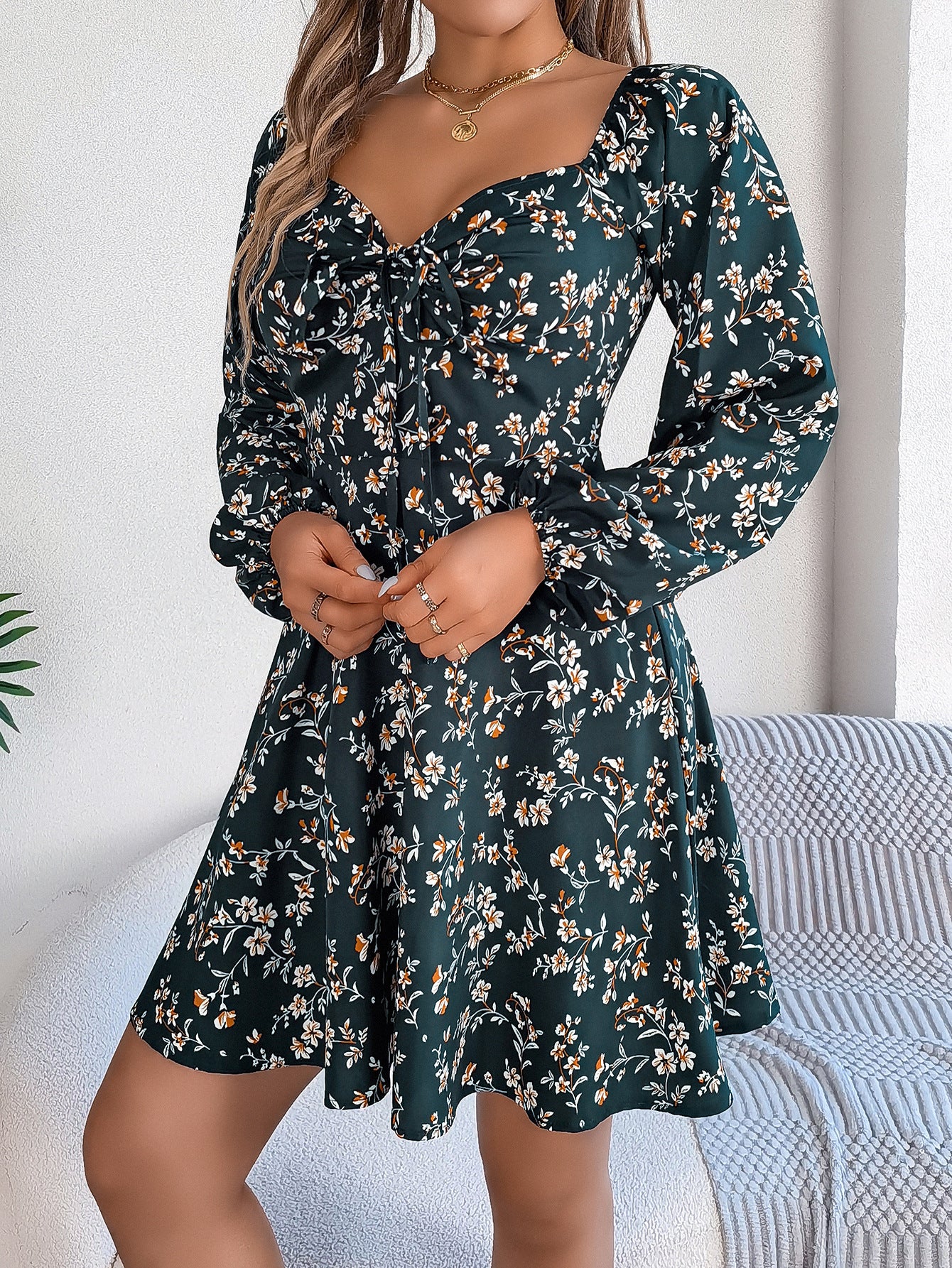 Vestido casual de flores