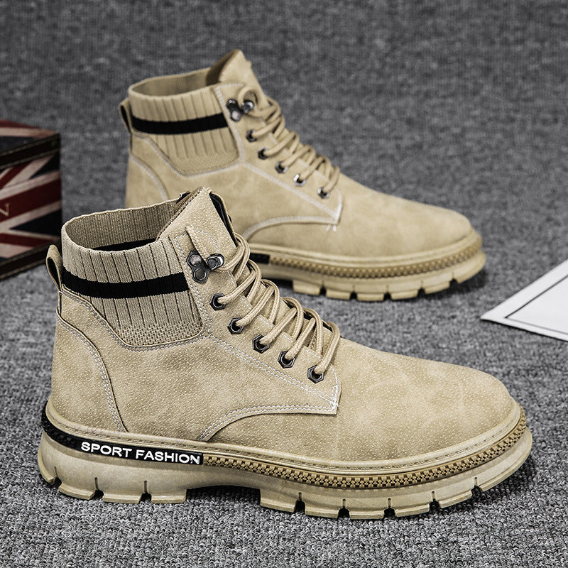 Men's Autumn Retro Casual High-Top Boots