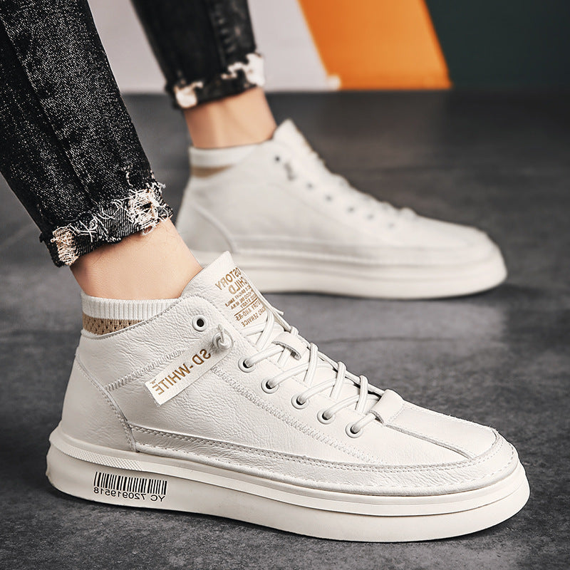 Sports And Leisure High Top Plus Velvet Sneakers