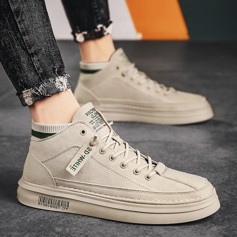 Sports And Leisure High Top Plus Velvet Sneakers