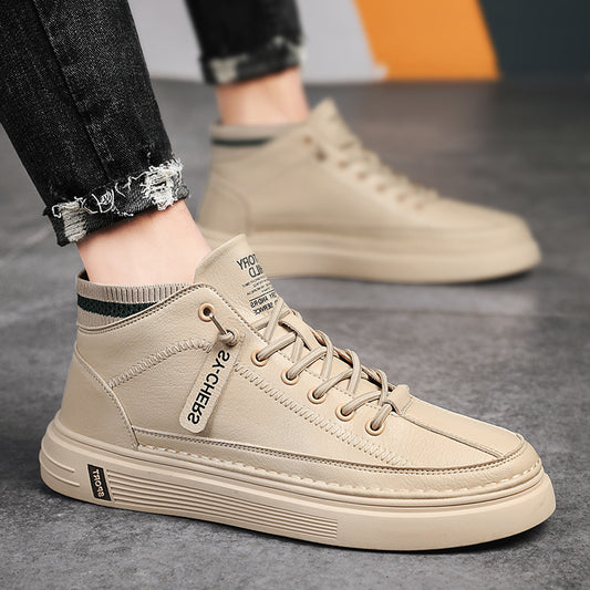 Sports And Leisure High Top Plus Velvet Sneakers