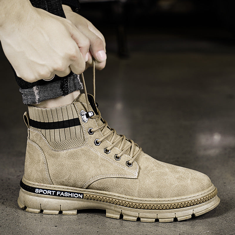 Men's Autumn Retro Casual High-Top Boots