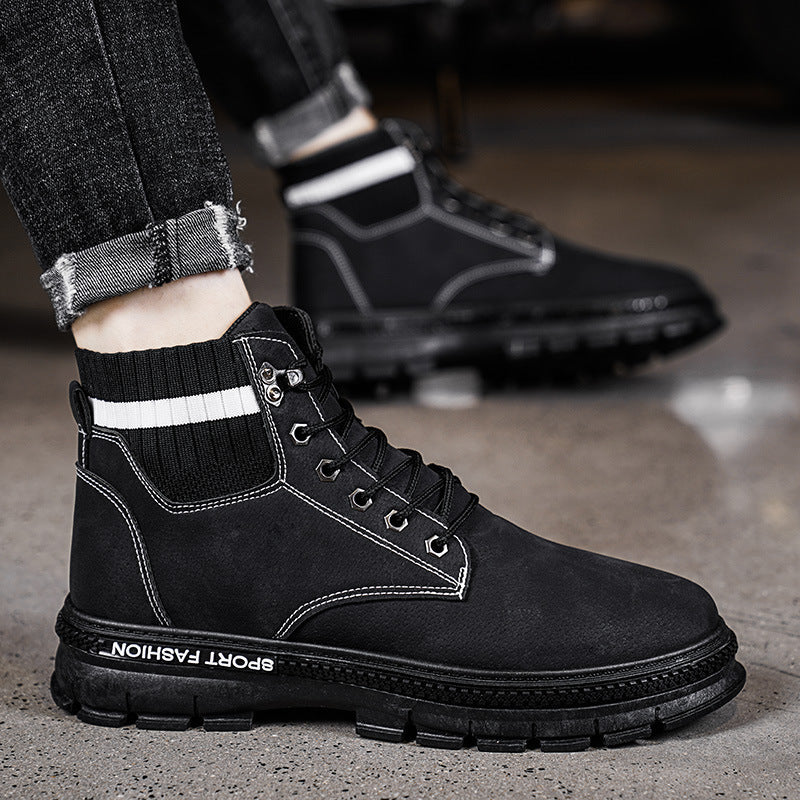 Men's Autumn Retro Casual High-Top Boots