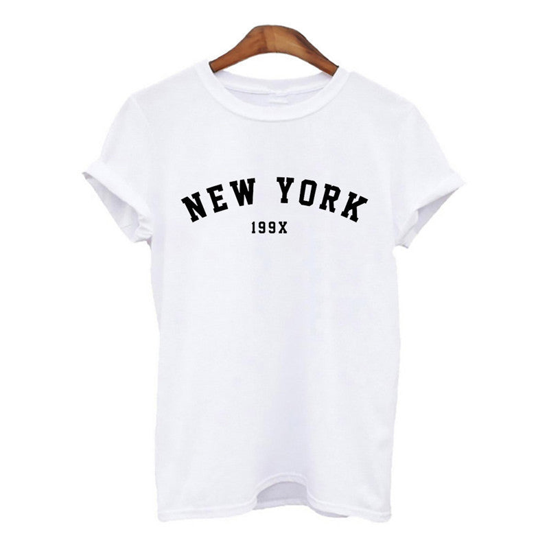 Women's Fashion Letter Print Top